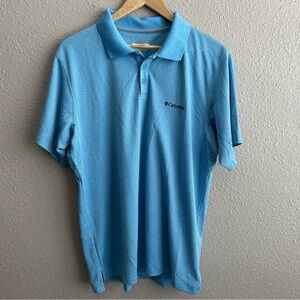 Columbia Blue UPF 50 Performance Short Sleeve Polo‎